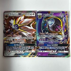 Pokémon Solgaleo GX + Lunala GX